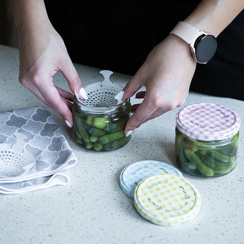 Zema 330 ml burka - ar krāsainu vāciņu fi 82/6, 6 gab. - 8