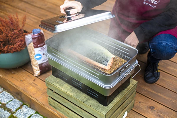 Karsti kūpināts lasis