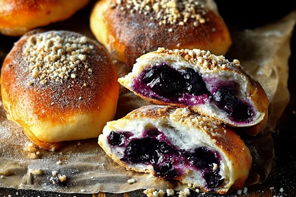 Mājas melleņu bulciņas - mīkstas, gaisīgas un pilnas ar mellenēm!