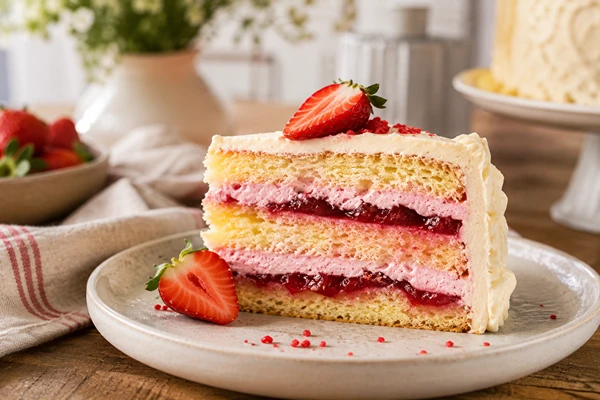 Stabils zemeņu krēms tortei